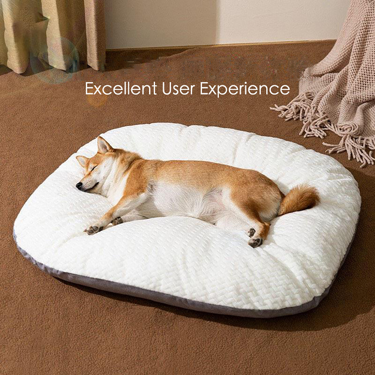 Oval Comfort Dog Bed – Washable & Crate-Friendly