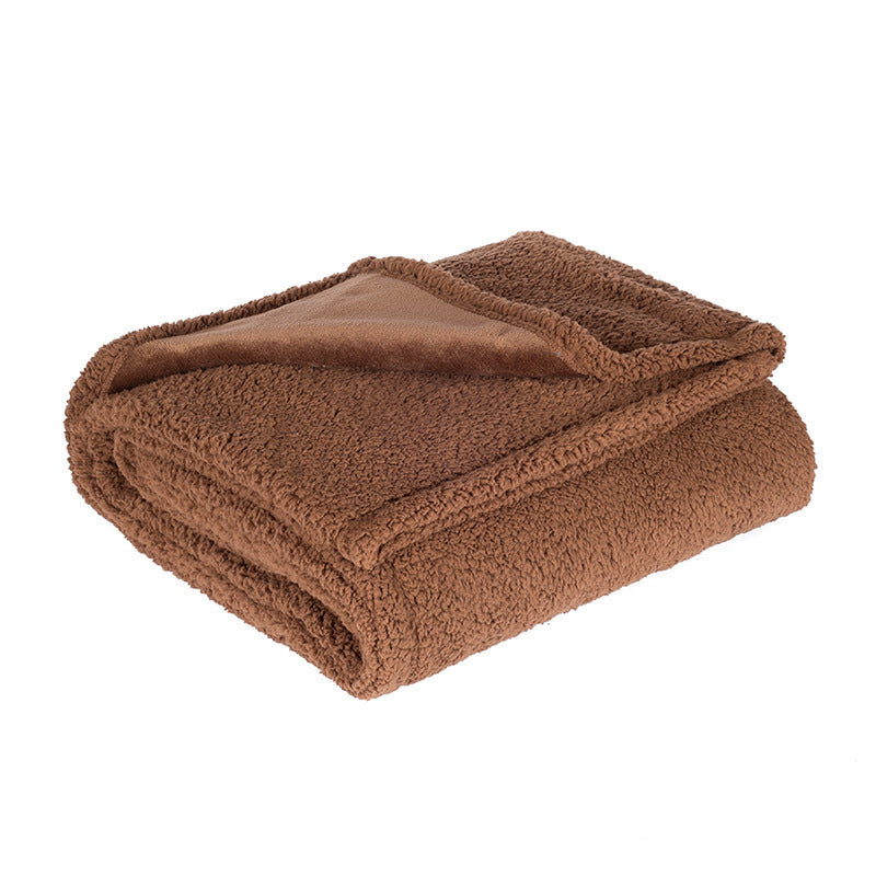 Ultra-Soft Flannel Sherpa Dog Blanket