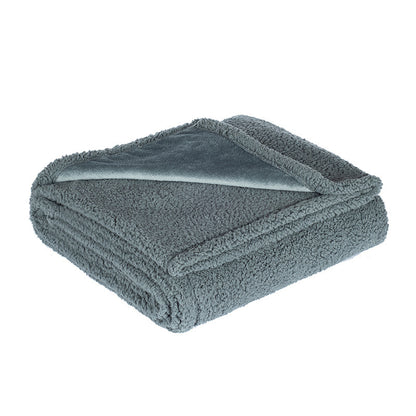 Ultra-Soft Flannel Sherpa Dog Blanket